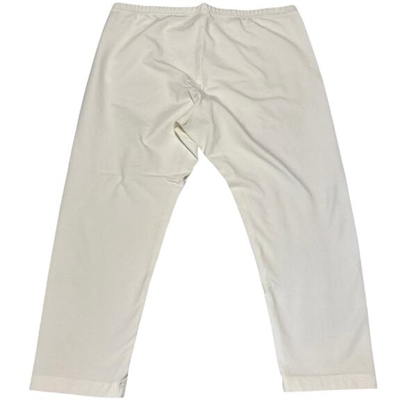J Jill Pima Capri Leggings Women’s Medium White Pull-On Elastic Waist Pants - Picture 5 of 10